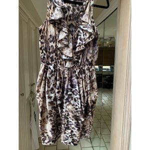 H&M multicolor ruffle dress size 12.